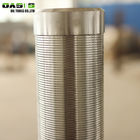 Continuous Slot Water Well Screen Pipe Wire Wrapped High Pressure Resistant