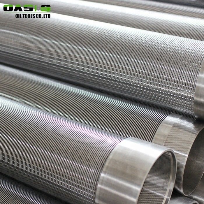 Metal Fiber Screen Pipe In Borehole , Welding End Connection Wedge Wire Filter